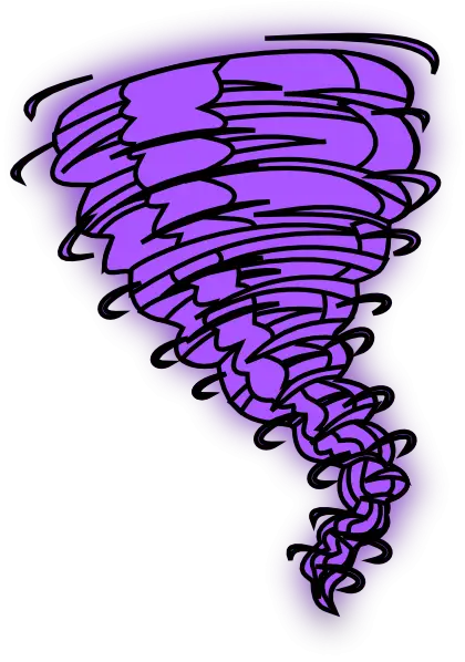 Purple Tornado Illustration