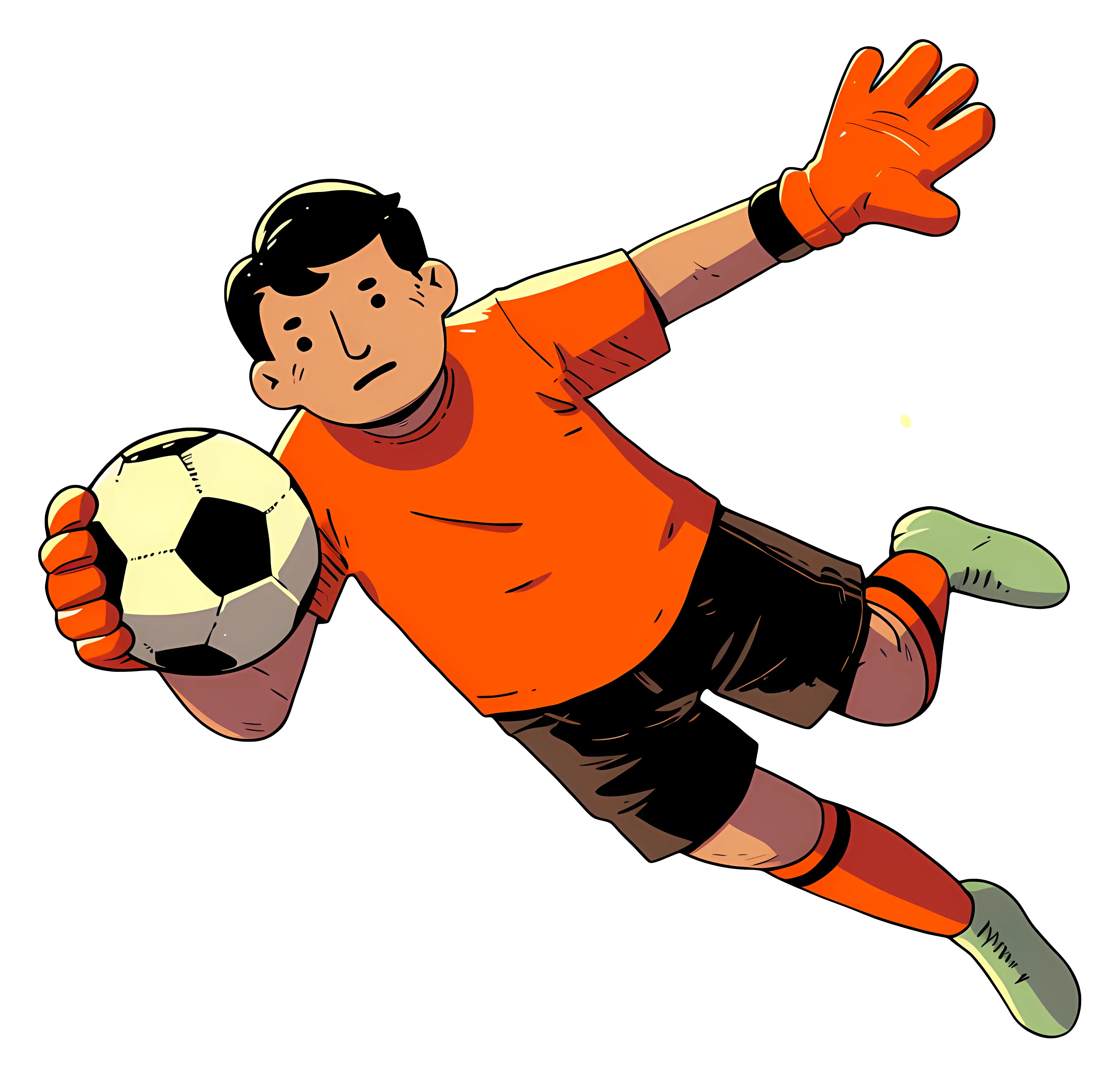 Soccer Goalkeeper in Action