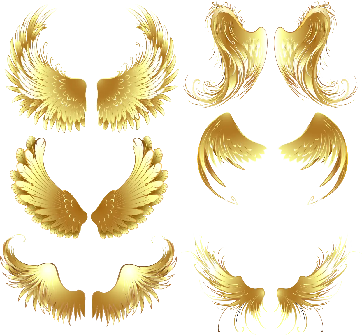 Golden Decorative Wings