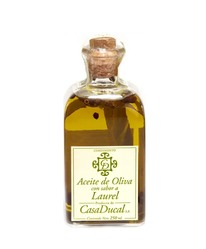 Olive Oil Bottle with Laurel