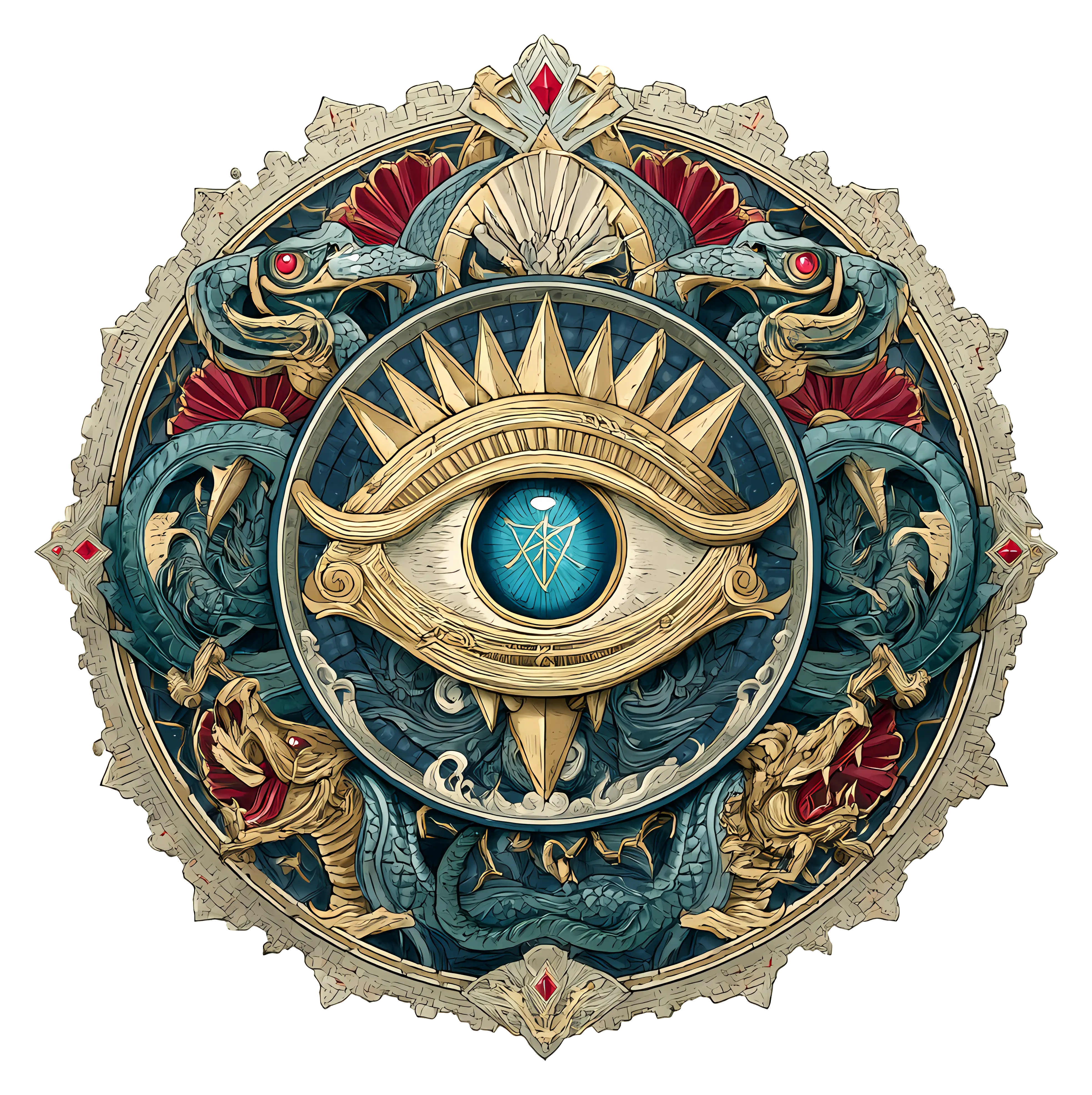 Intricate All-Seeing Eye Design