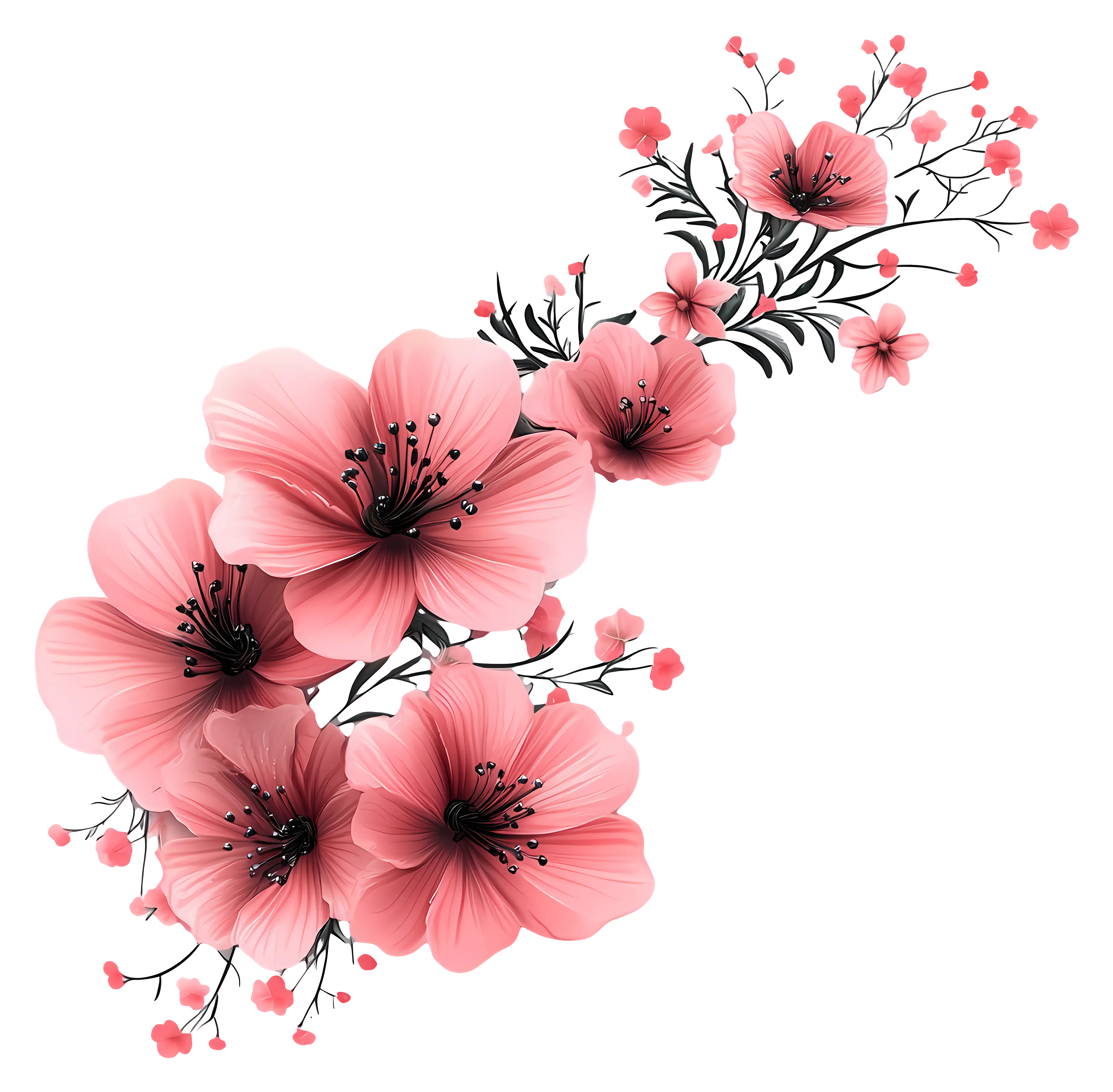 Pink Cherry Blossom Arrangement for Spring