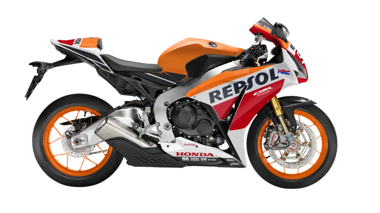 Sports Motorcycle with Repsol Logo