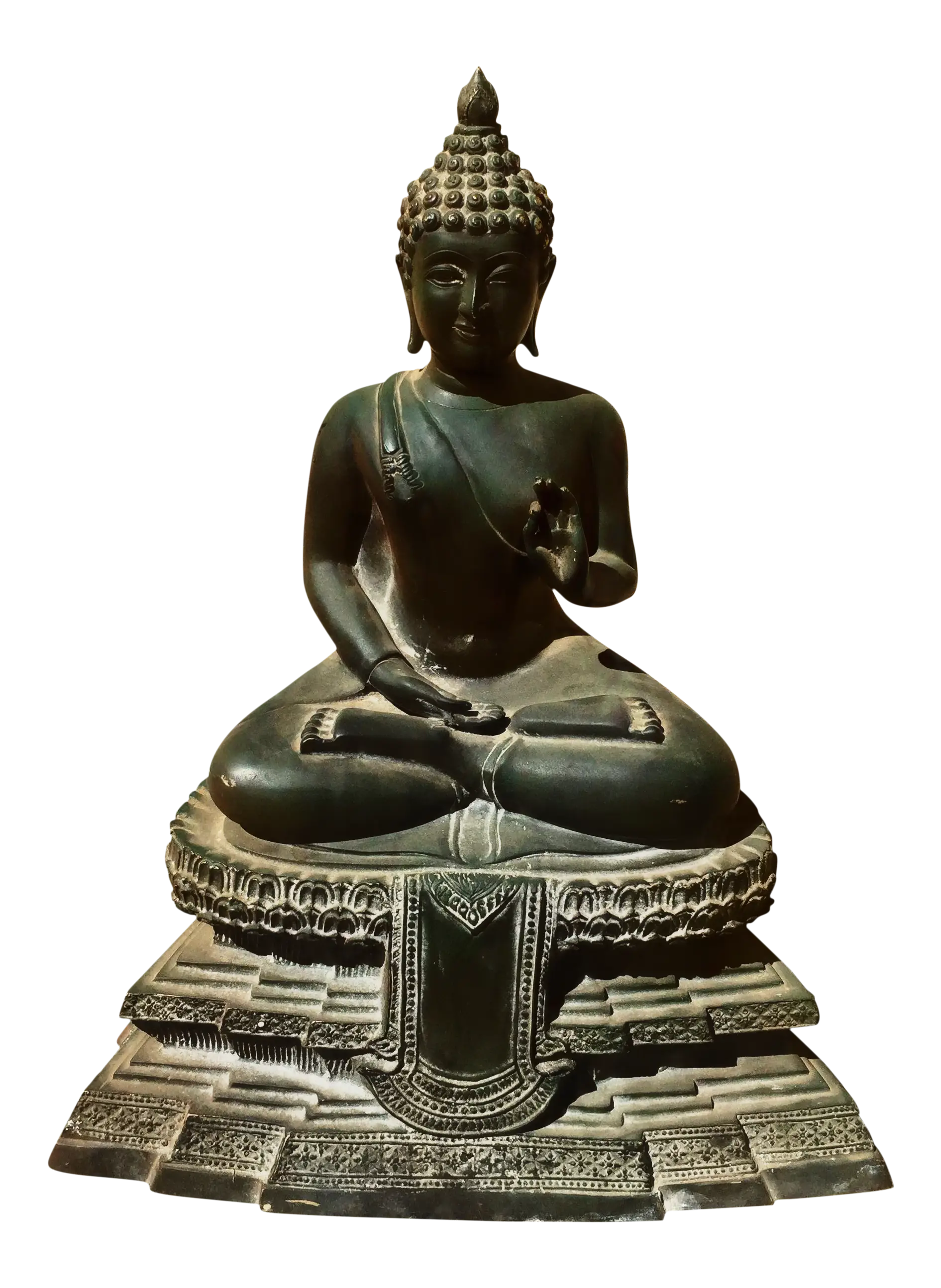 Beautiful Bronze Buddha Sitting Statue