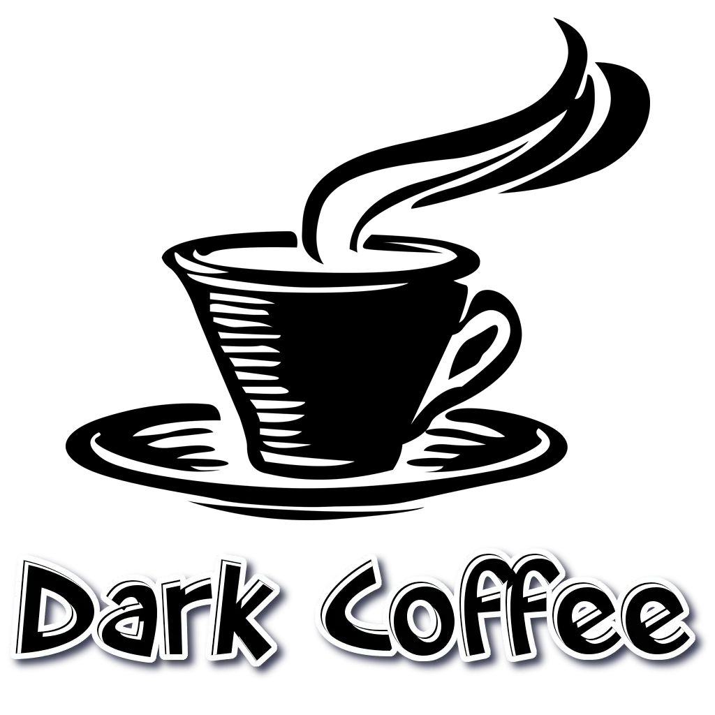 Dark Coffee Cup Illustration