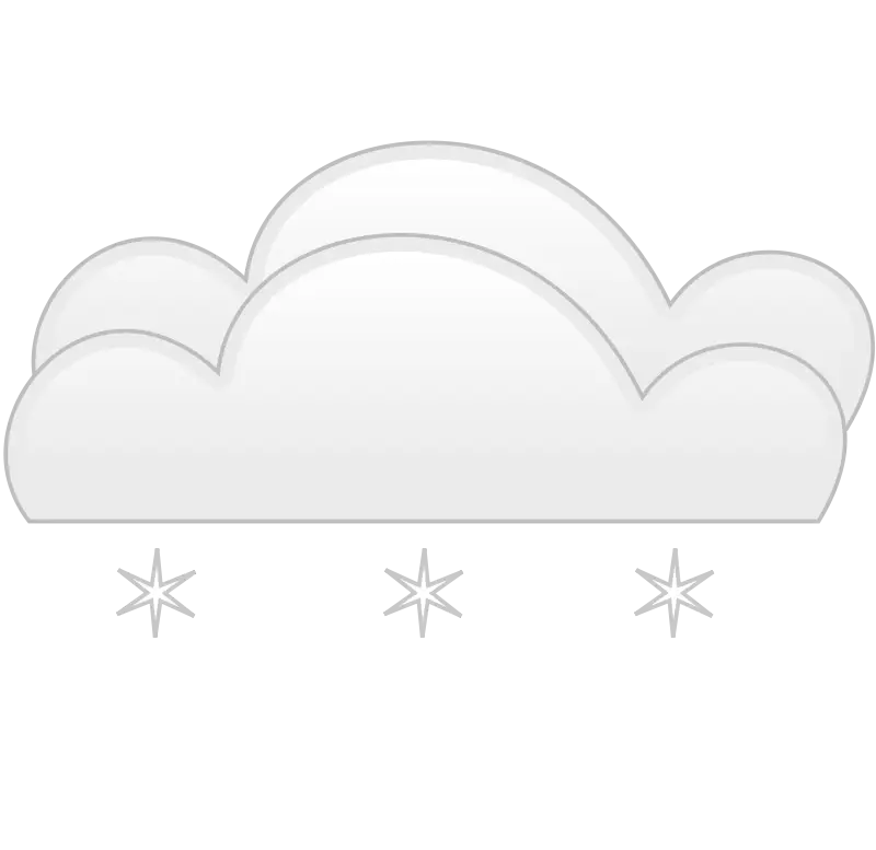 Whimsical White Cloud with Stars