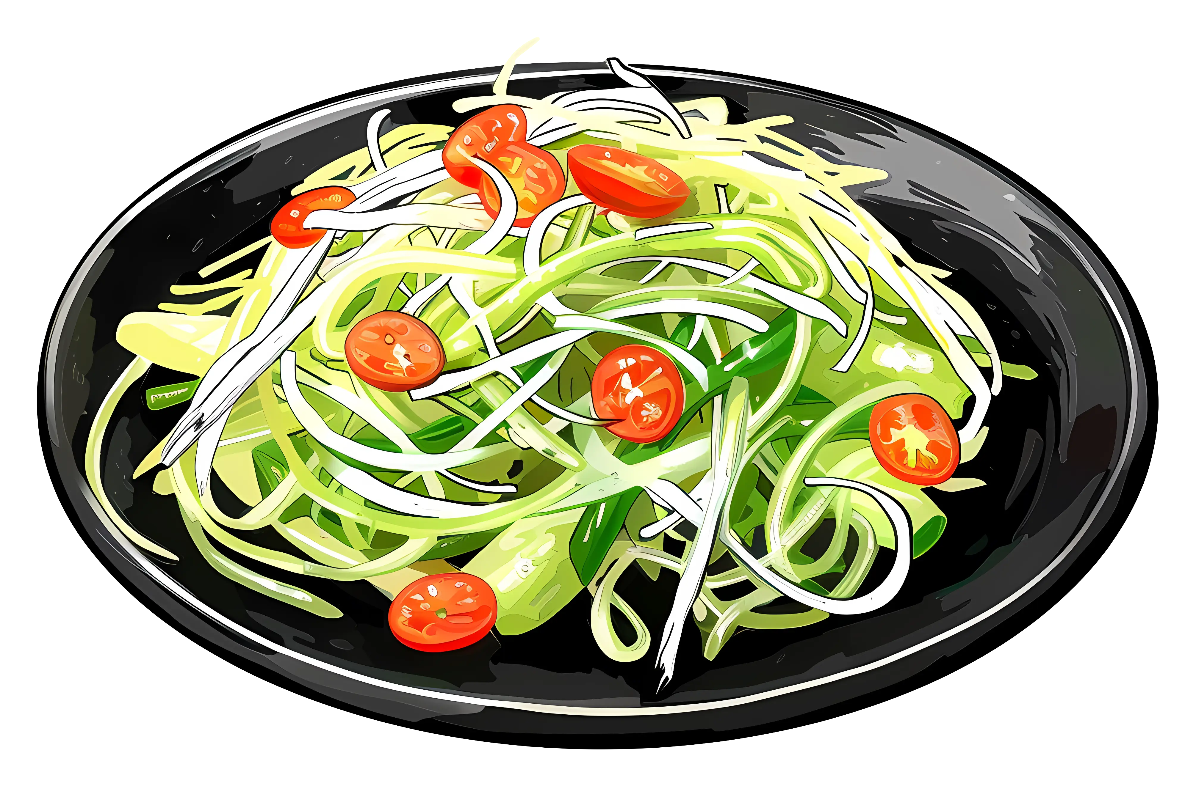 Fresh Vegetable Salad Dish