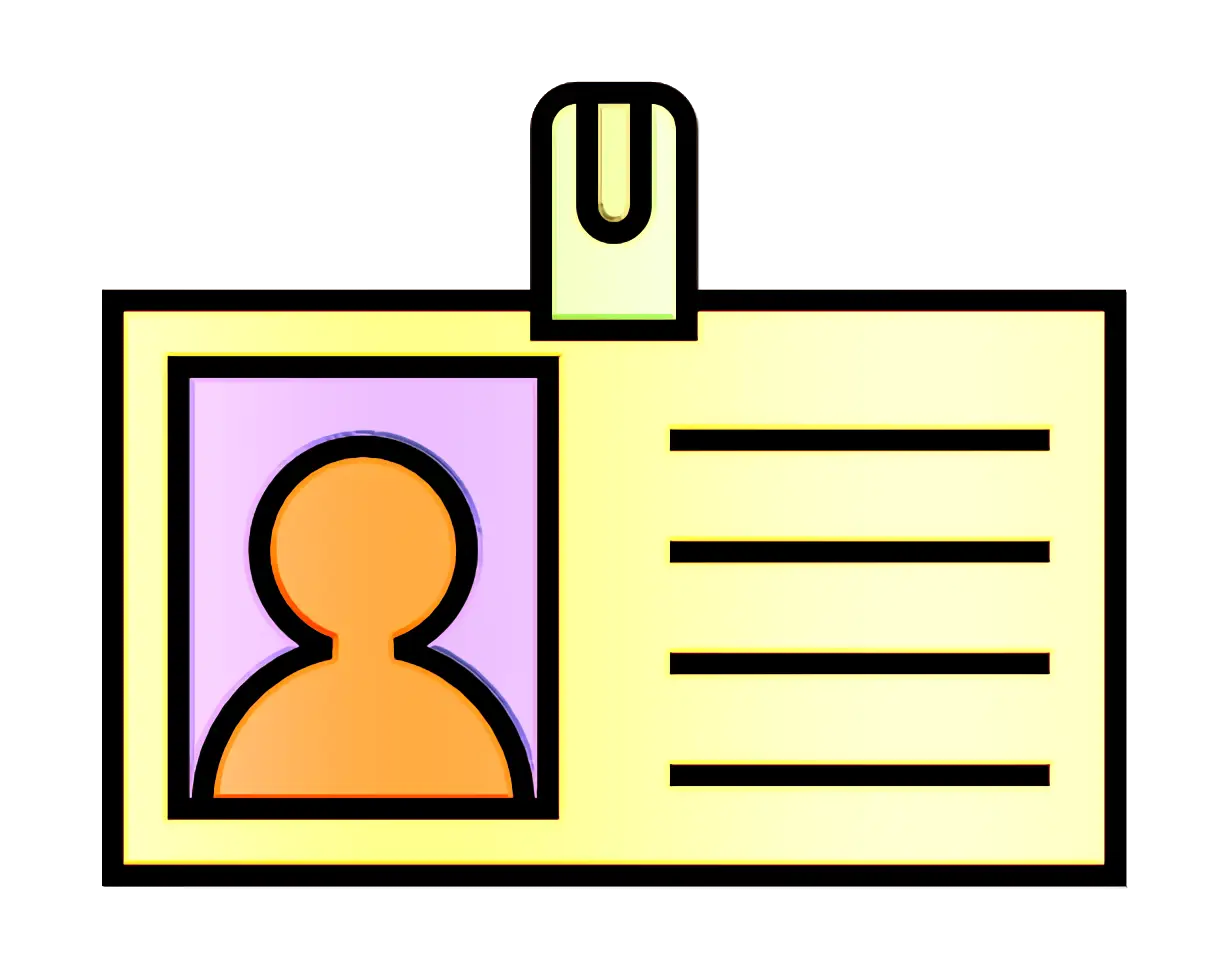 Employee ID Badge Icon
