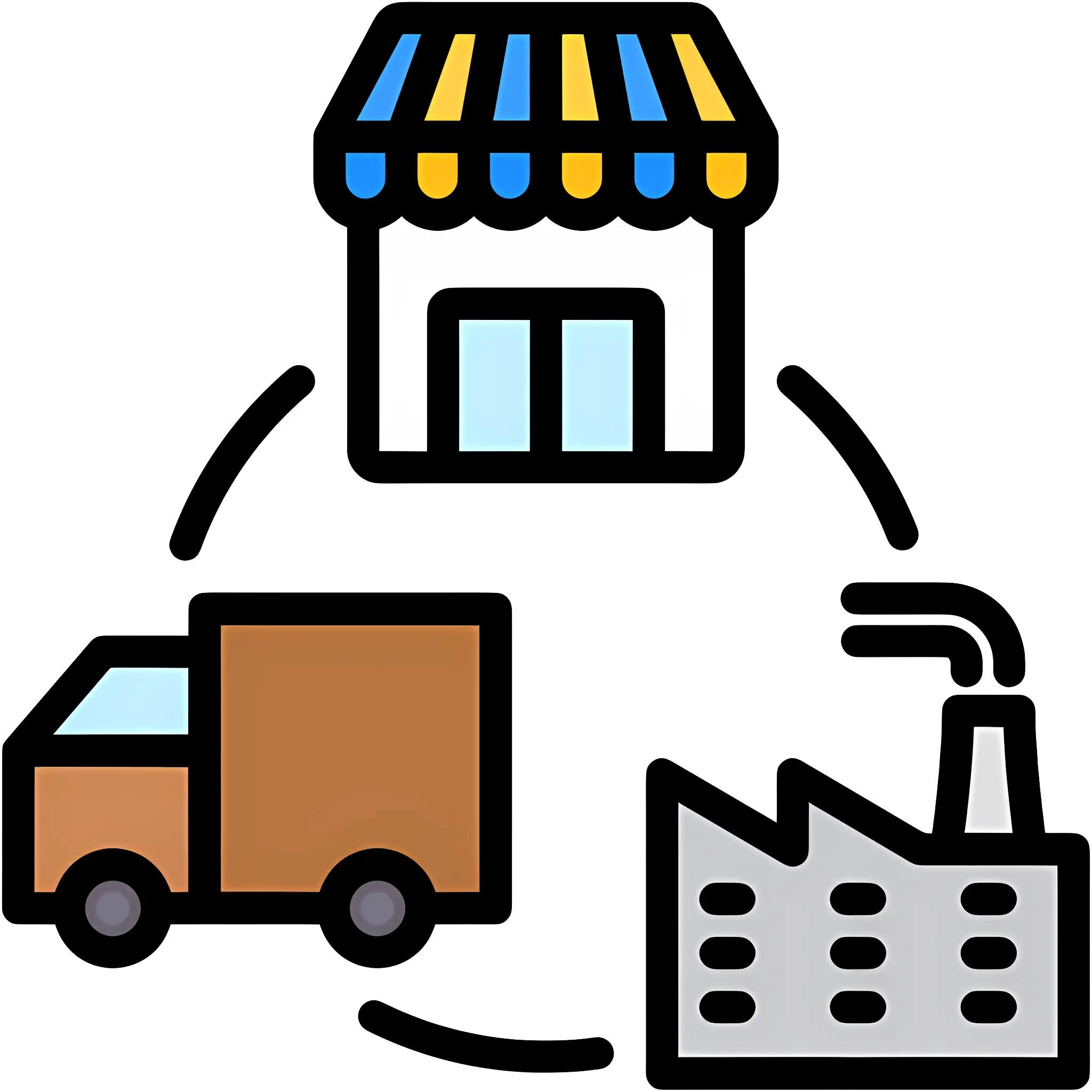Supply Chain Process Icon