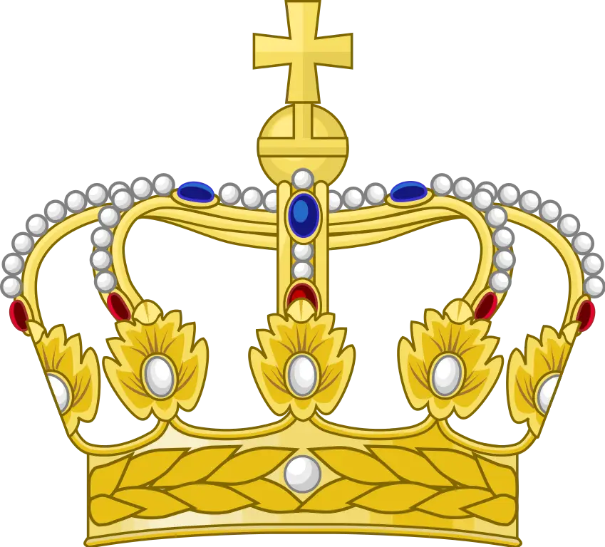 Elegant Golden Crown Illustration with Details