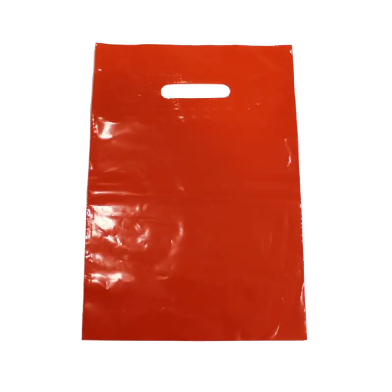 Red Plastic Shopping Bag