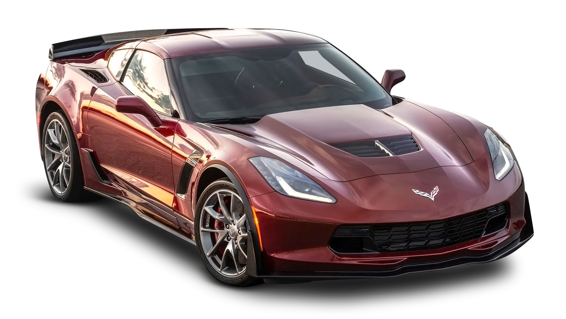 Red High-Performance Sports Car