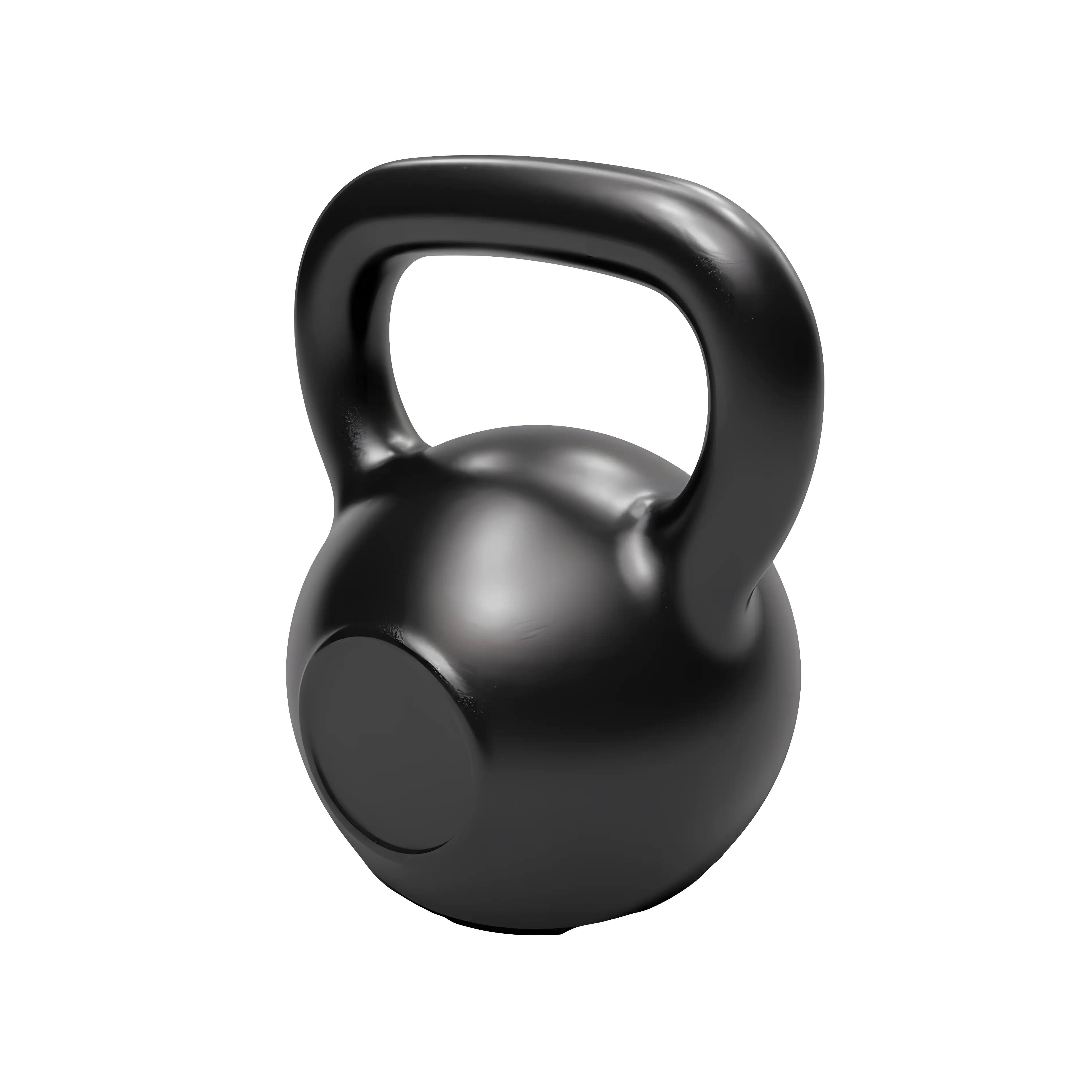 Compact Black Kettlebell for Training
