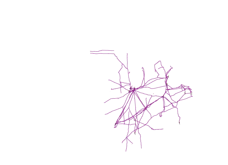 Abstract Purple Neural Network Design