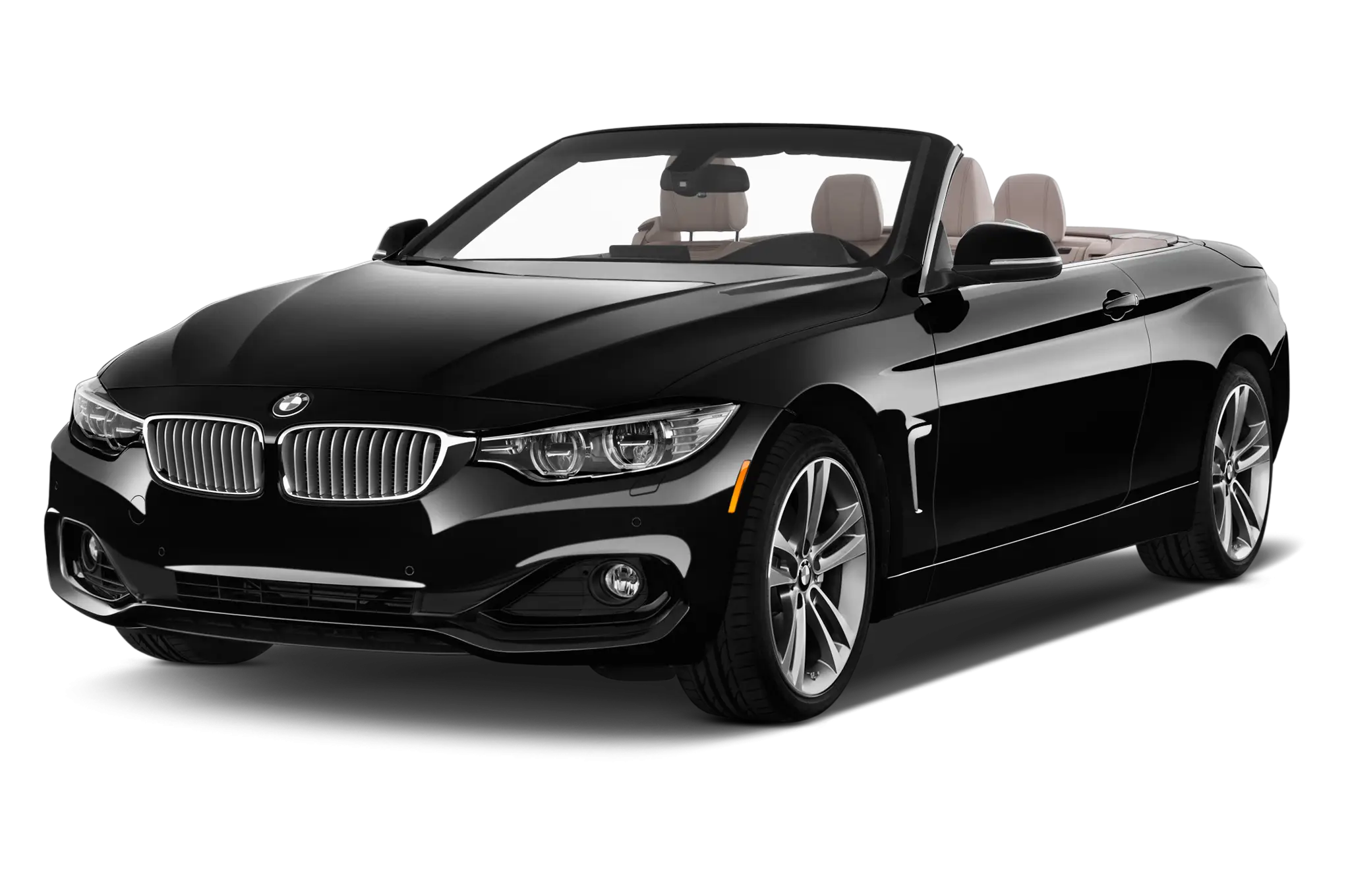 Luxury Black Convertible Sports Car