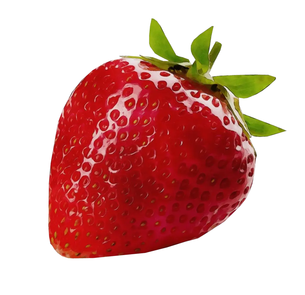 Bright Red Ripe Strawberry Close-Up