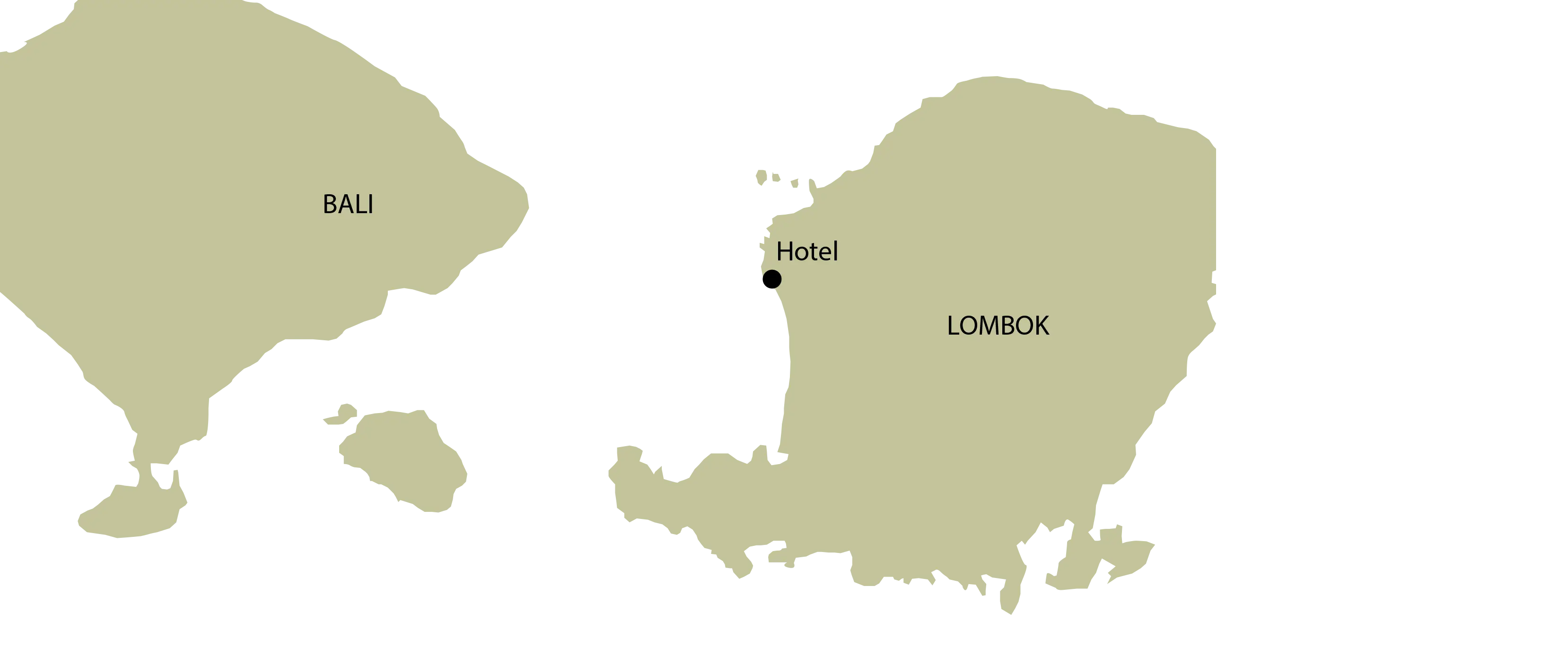 Map of Bali and Lombok Islands