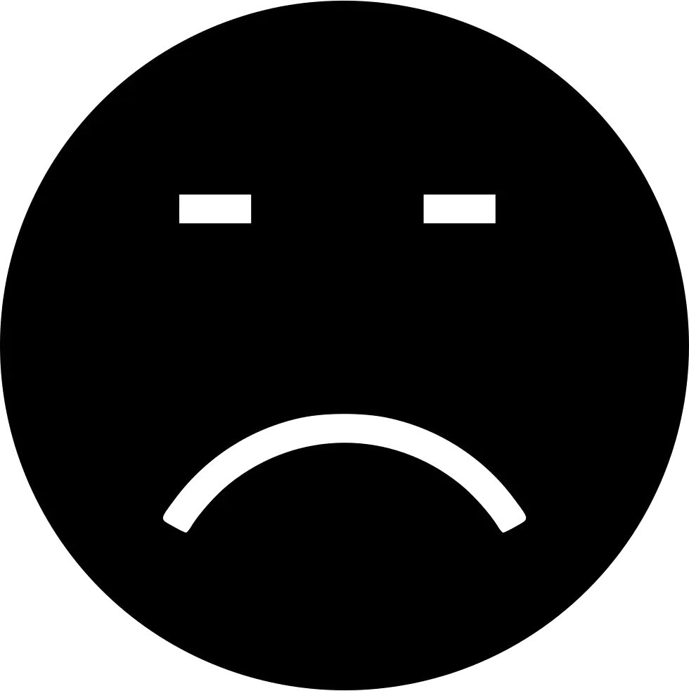Sad Face Emoji Icon