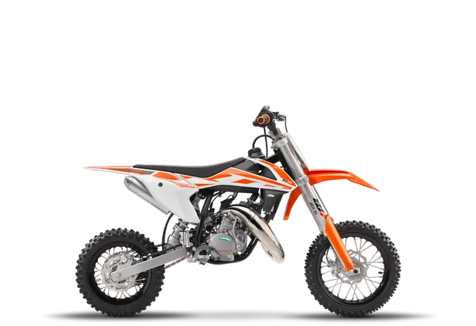 Orange and White Dirt Bike Design