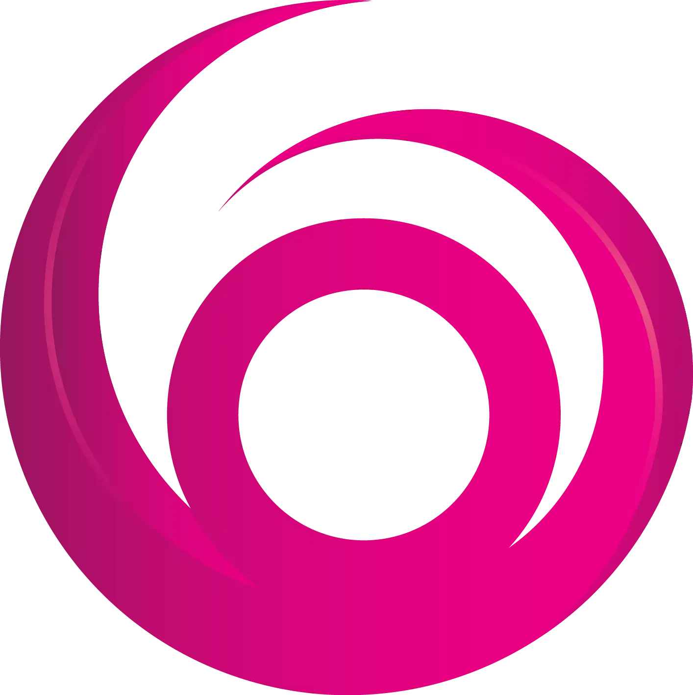 Pink Swirl Logo with Abstract Design