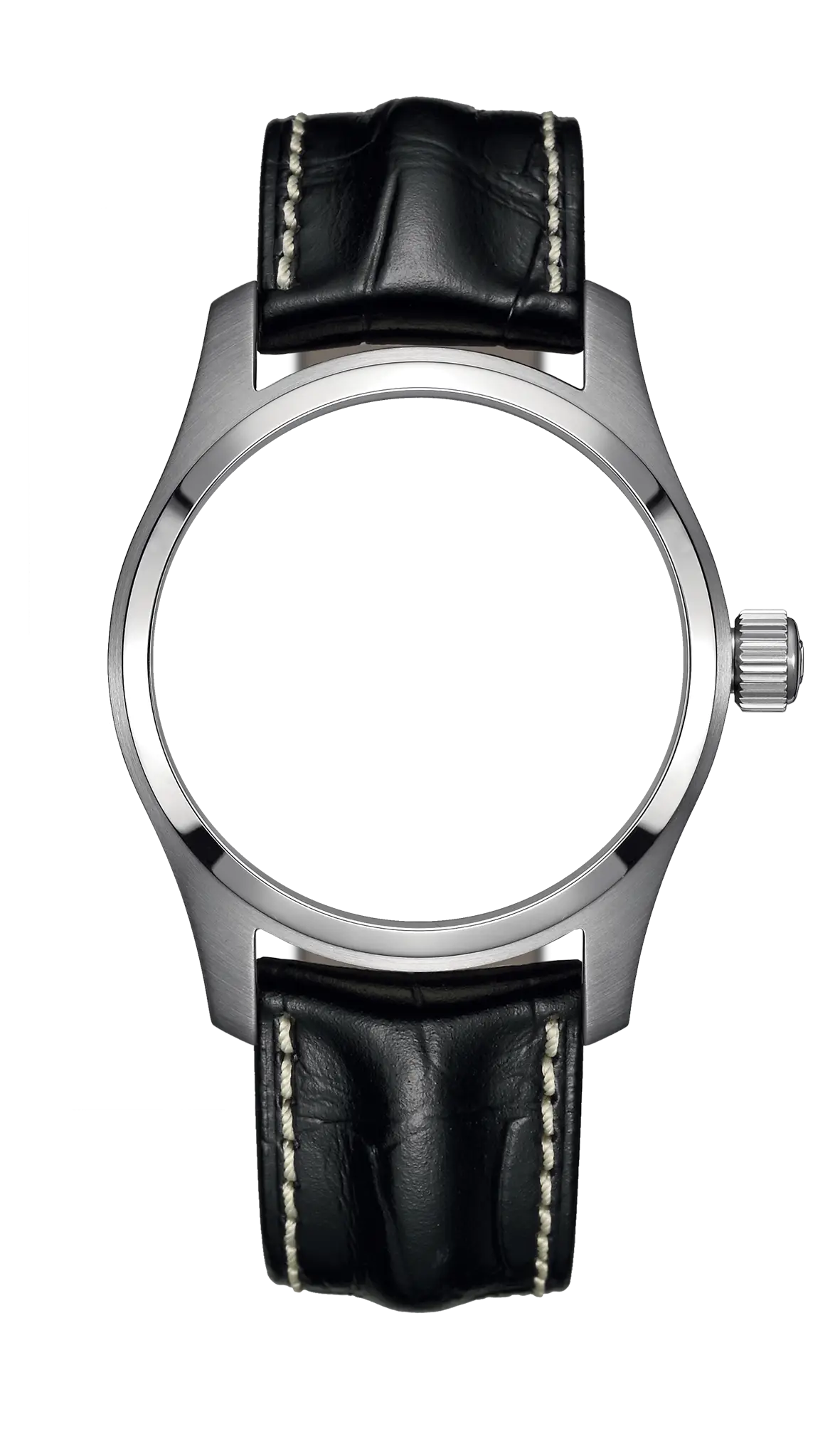 Stylish Watch Frame with Leather Strap