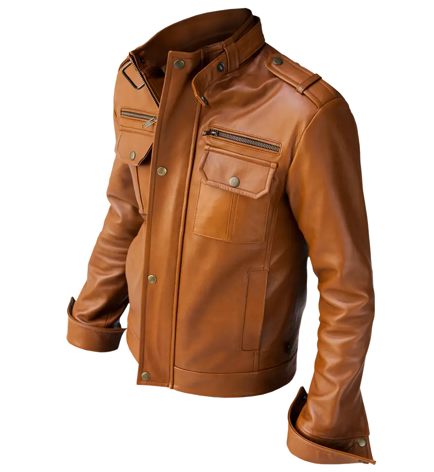 Brown Leather Jacket for Fashion and Comfort
