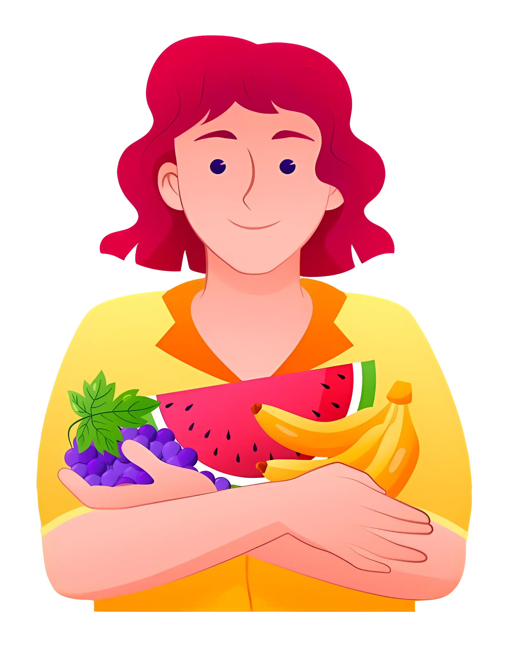 Person Holding Fruits
