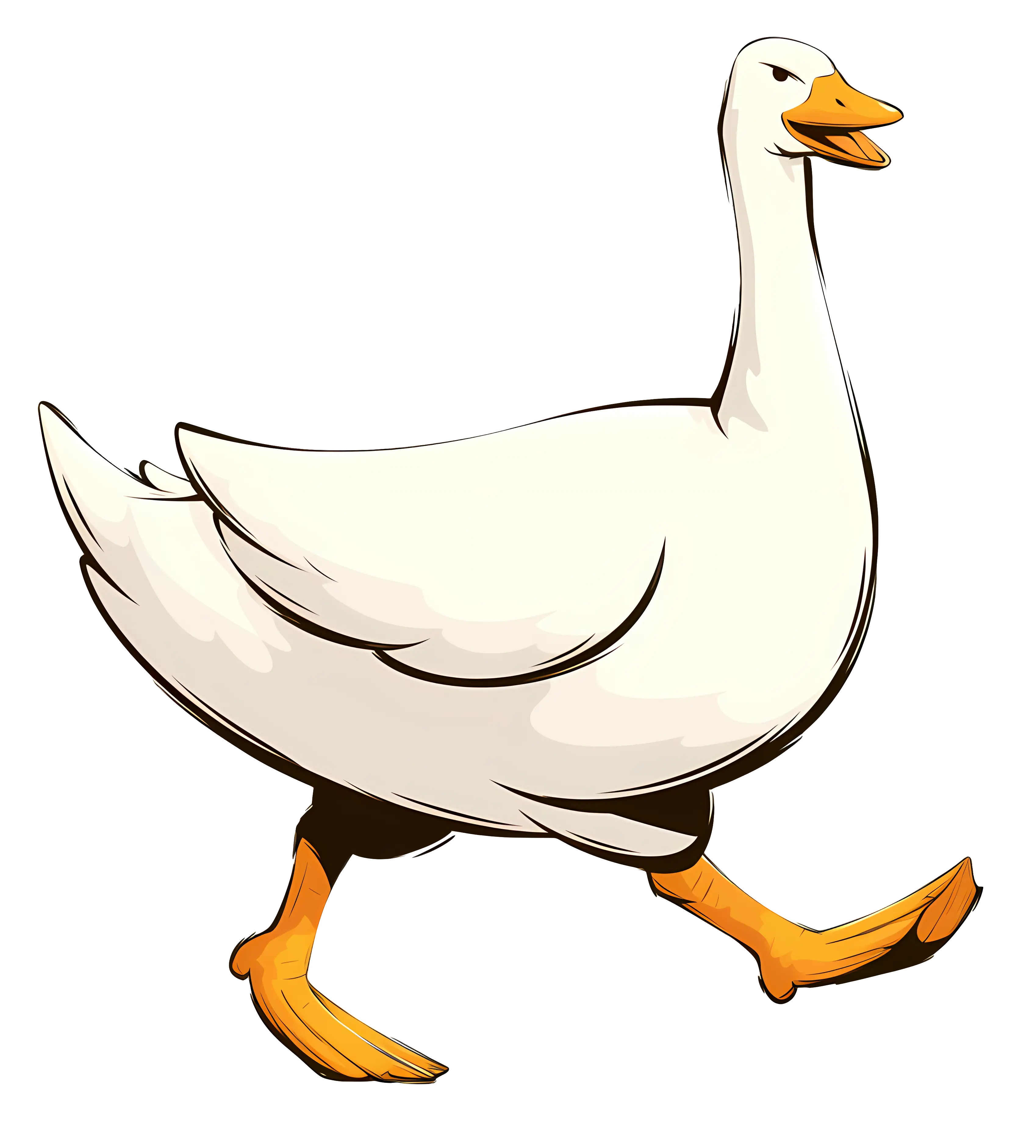 White Goose Illustration