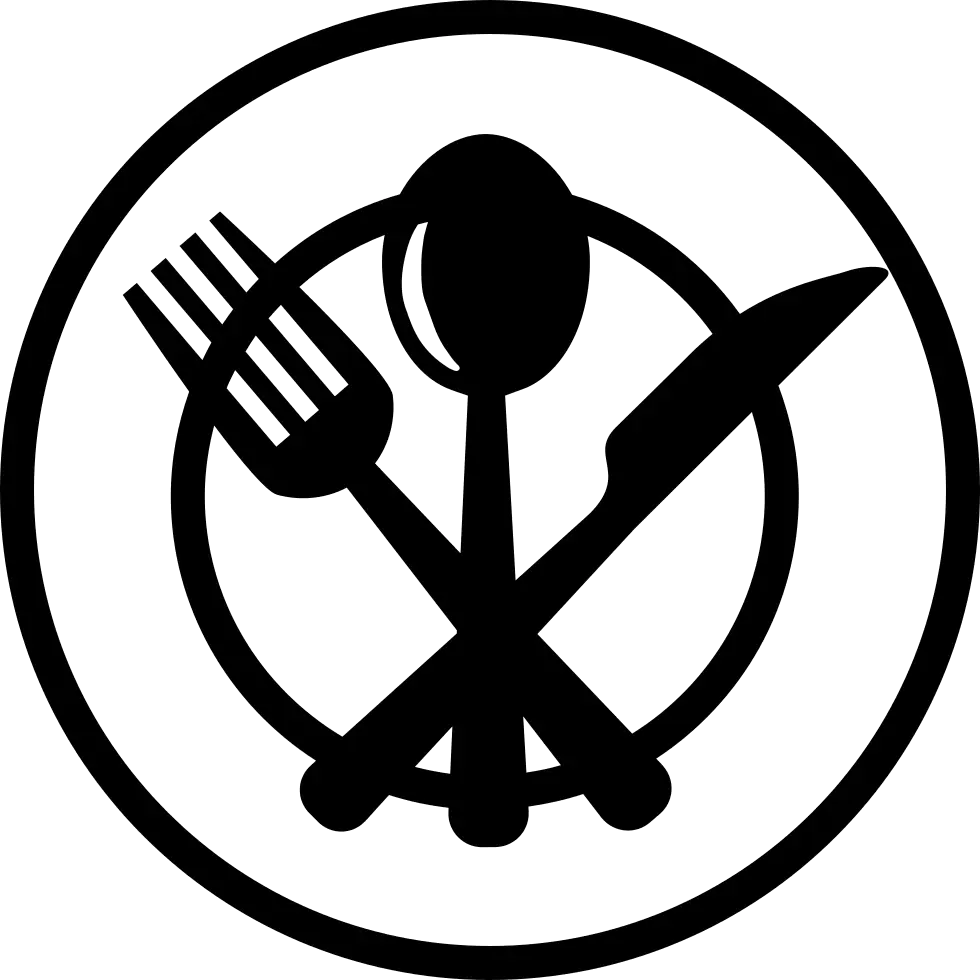 Fork, Spoon, and Knife with Plate Logo