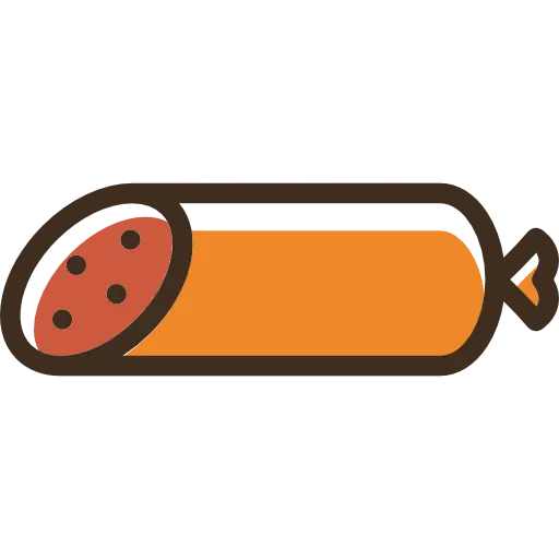 Cartoon Sausage Illustration