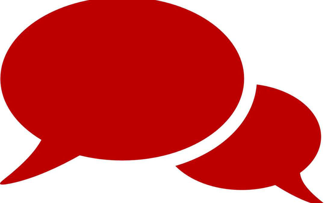 Red Speech Bubbles Graphic