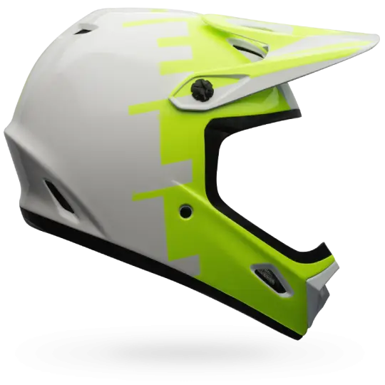 Green and White Adventure Helmet