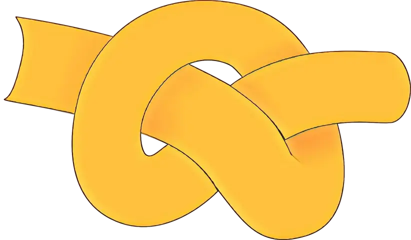 Simple Yellow Knot Design