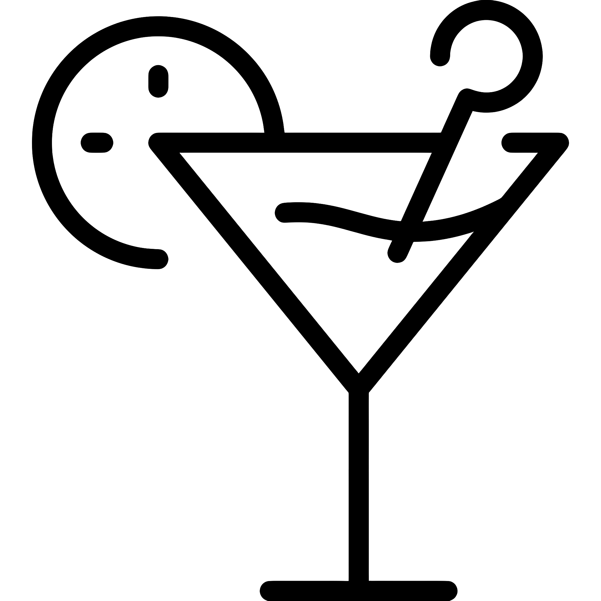 Cocktail Glass Icon Illustration
