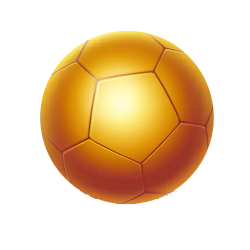 Golden Soccer Ball Shiny Design
