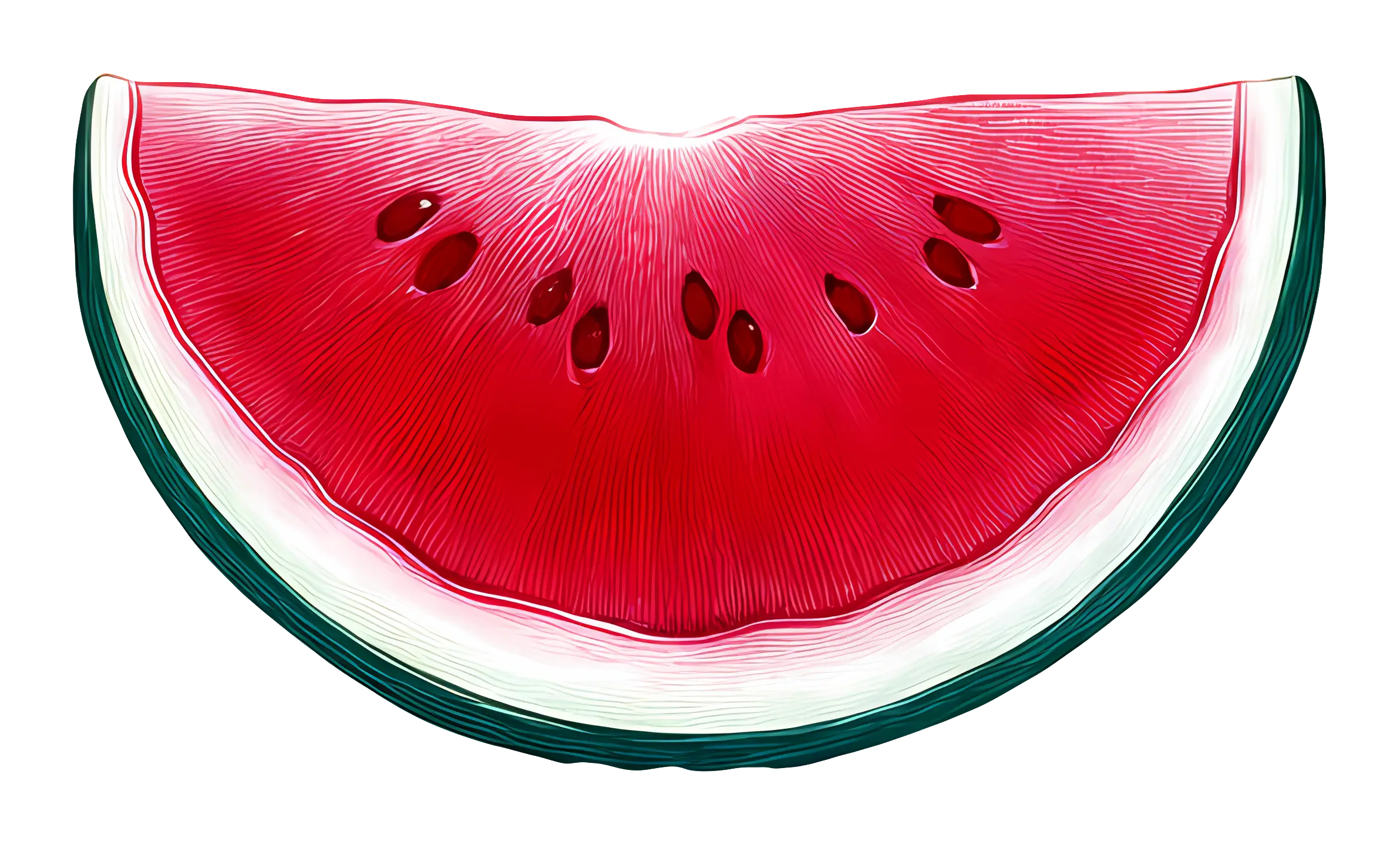 Juicy Red Watermelon Slice