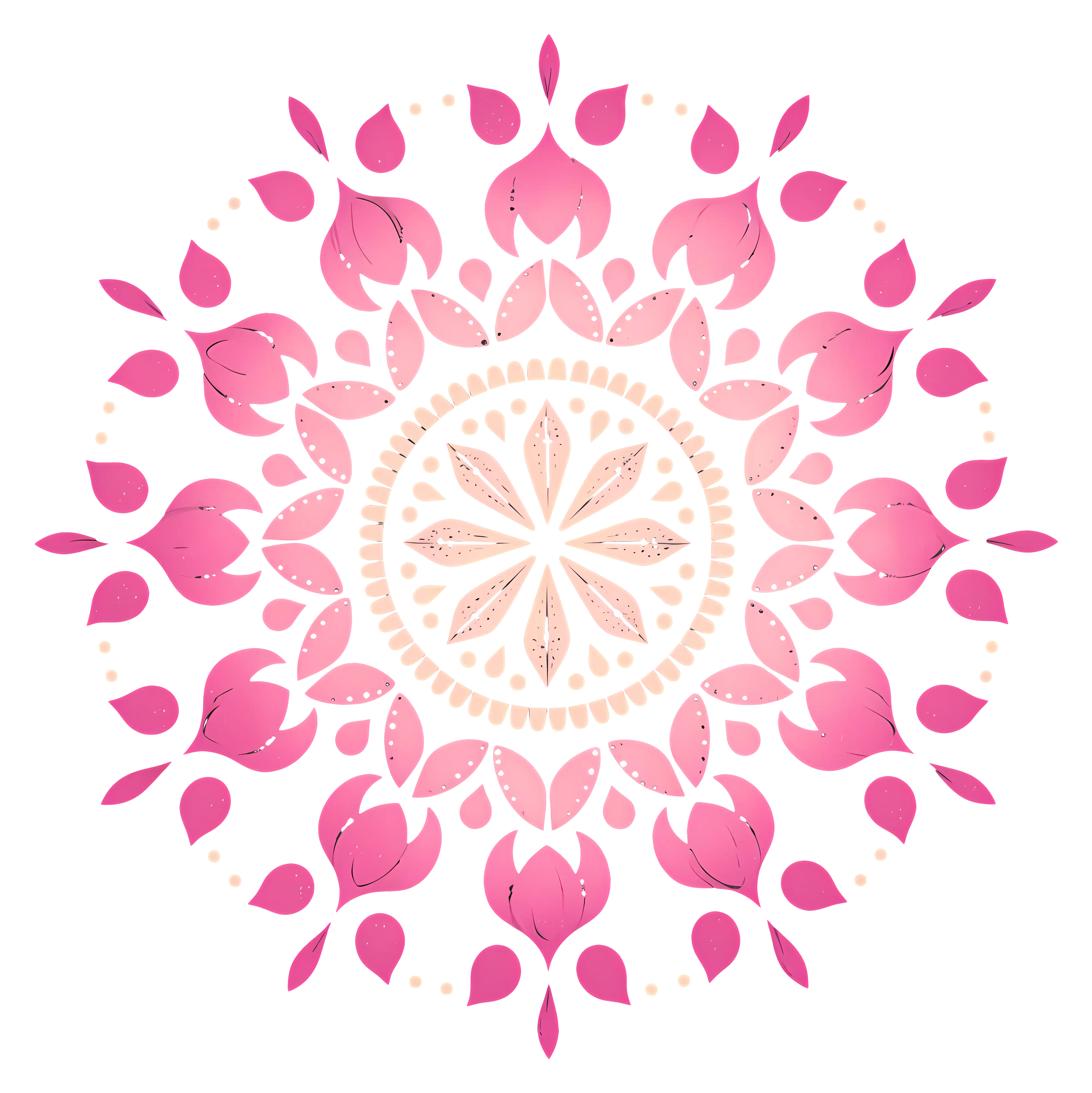 Intricate Pink Mandala Design