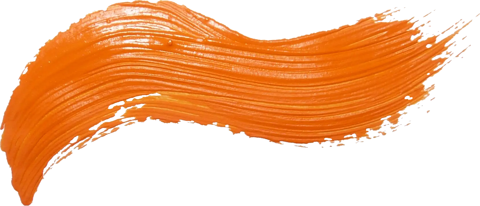 Orange Brush Stroke Art