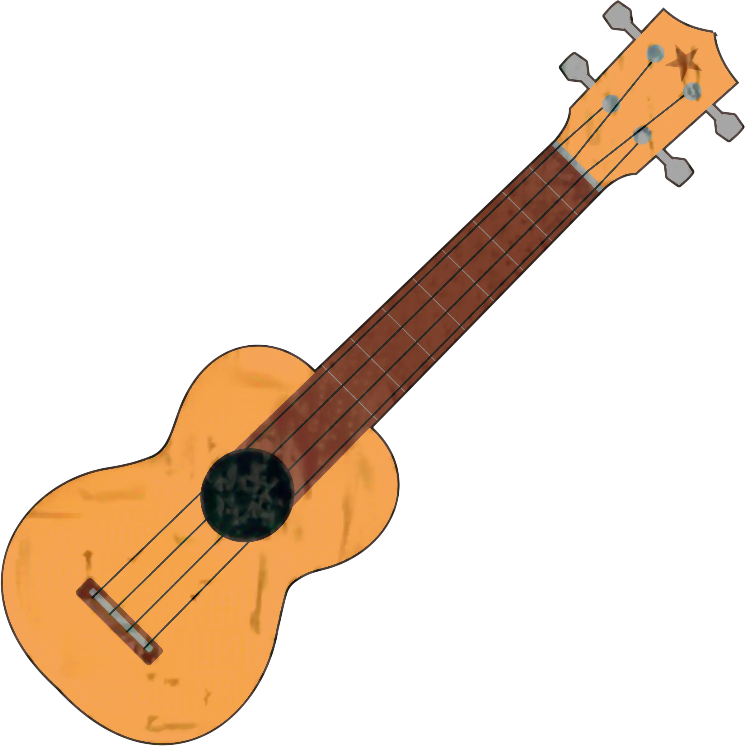 Wooden Brown Ukulele Musical Instrument