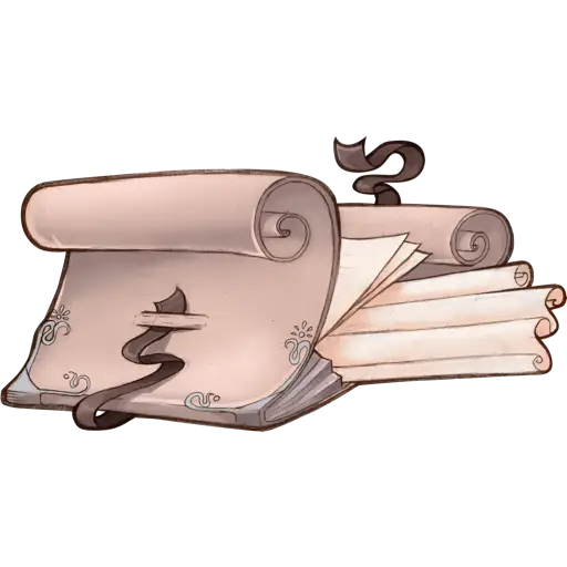 Ancient Scrolls Illustration