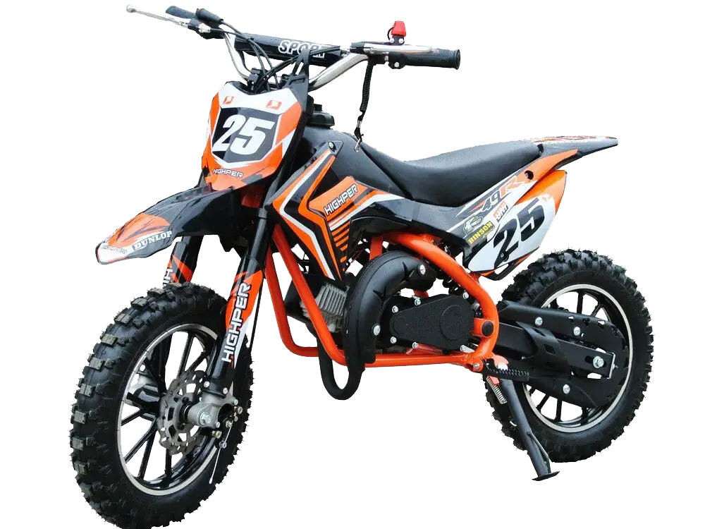 Orange and Black Dirt Bike