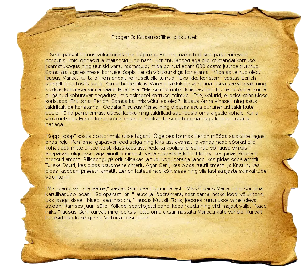 Antique Parchment Paper with Script