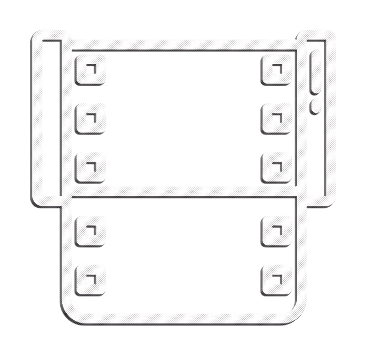White Film Roll Icon