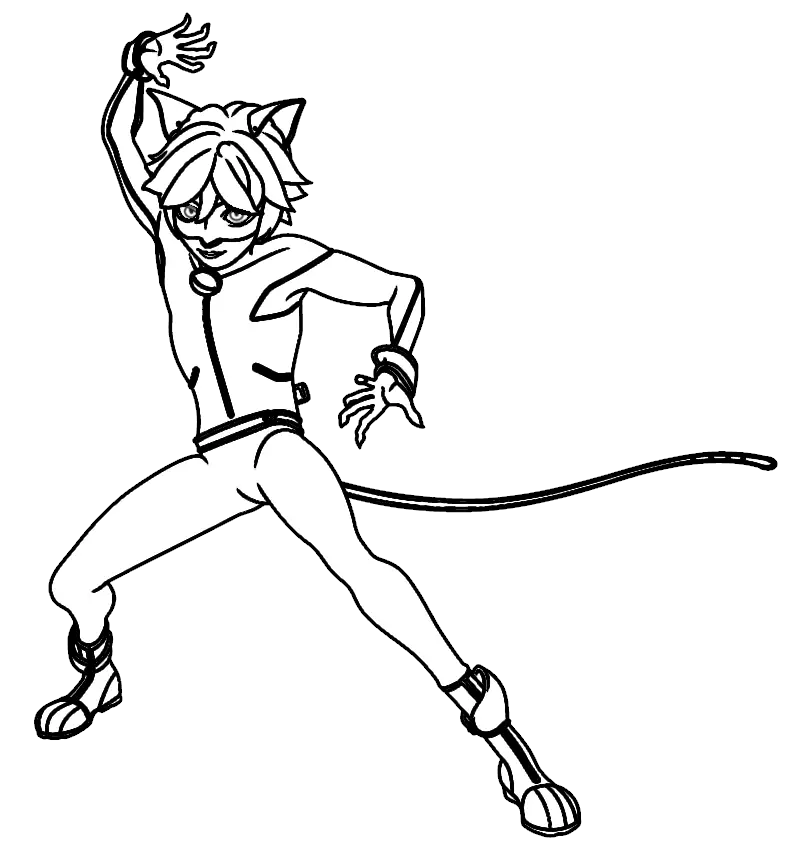 Cat Noir Character Illustration