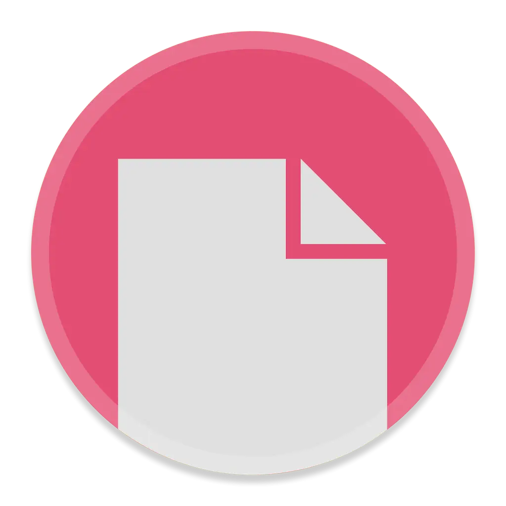 Document Icon in Pink Circle