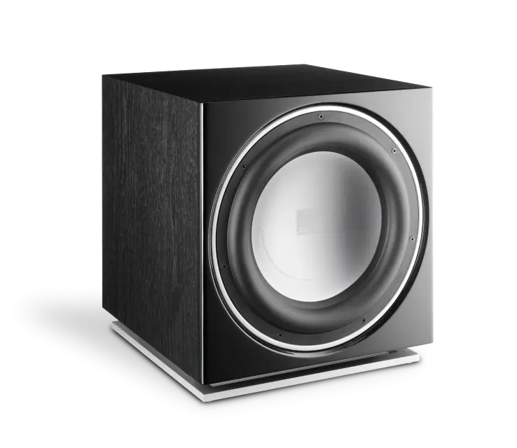 Black Subwoofer Speaker for Home Audio Systems
