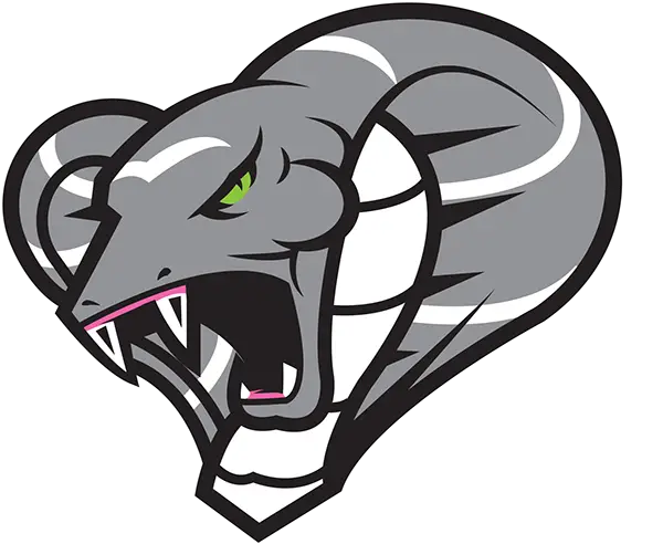 Gray Cobra Logo with Fangs