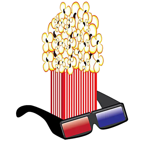 Popcorn with 3D Glasses