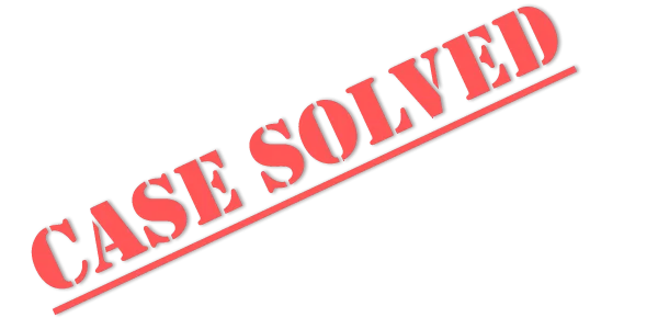 Case Solved Stamp