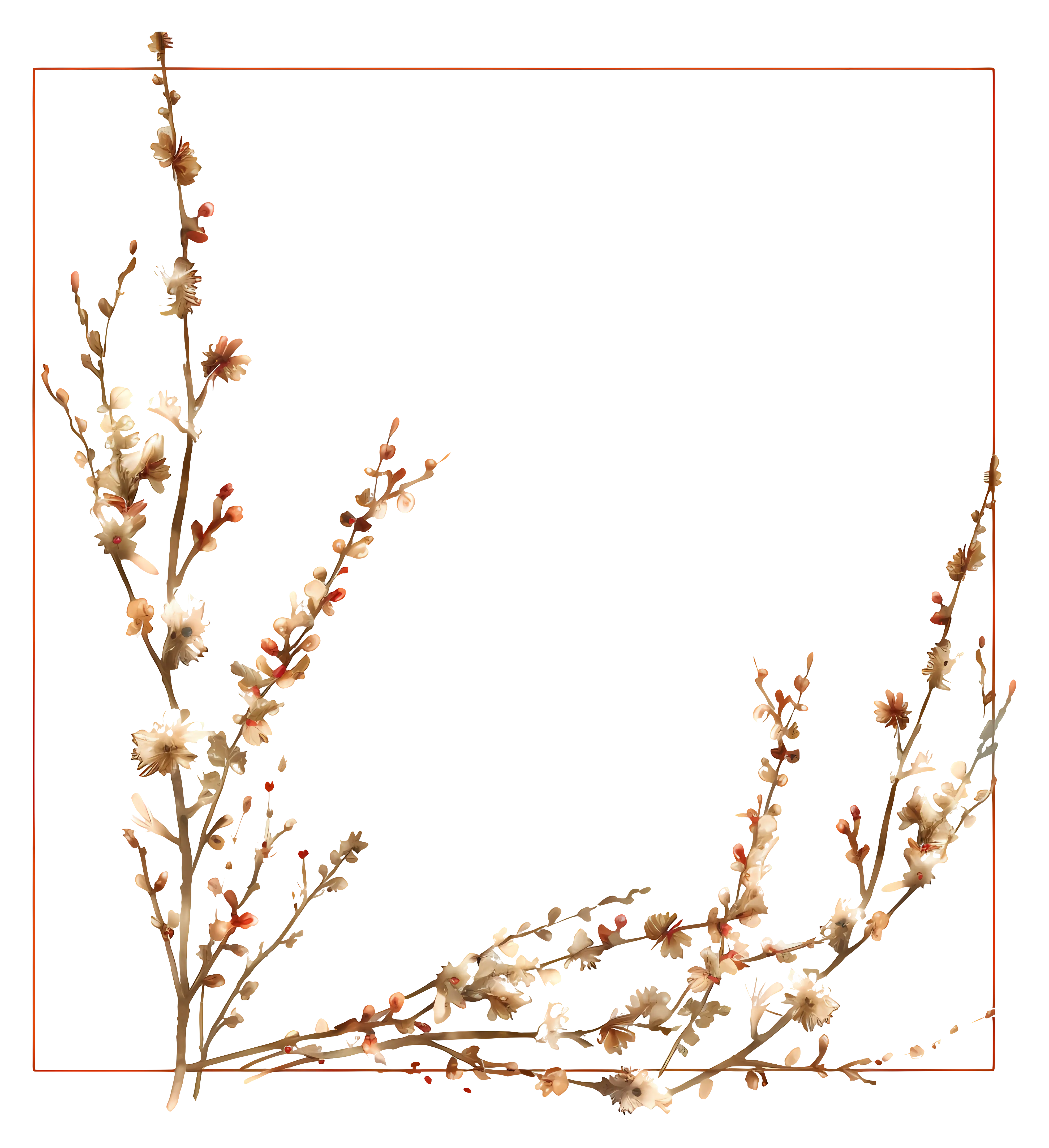 Delicate Floral Frame